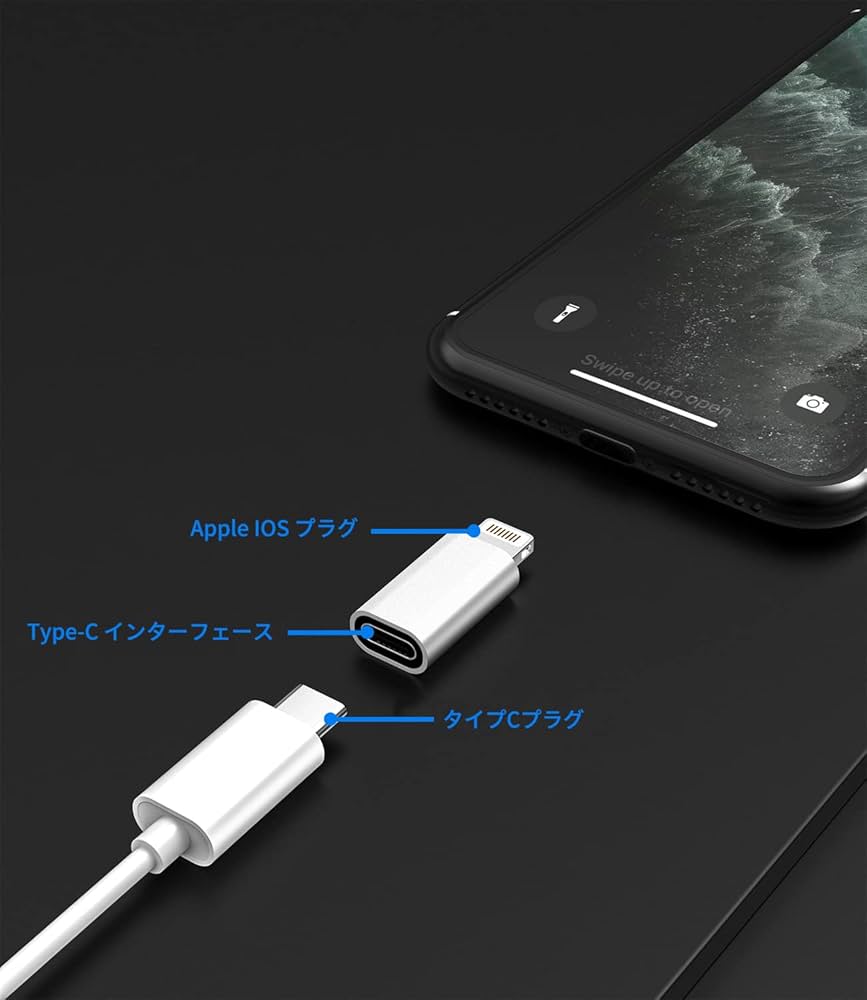 Amazon.co.jp: 変換アダプタiPhone USB Cメスにライトニングオス